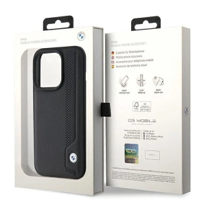 Kup Case BMW BMHCP15X22RBDK Apple iPhone 15 Pro Max Hardcase Leder Blaue Punkte schwarz/black - BMW557 - {ean13} - Sklep Home Screen