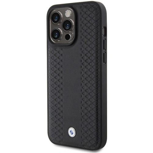 Kup Case BMW BMHCP15X22RFGK Apple iPhone 15 Pro Max Leder Diamantmuster schwarz/black - BMW559 - {ean13} - Sklep Home Screen