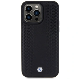 Kup Etui BMW BMHCP15X22RFGK Apple iPhone 15 Pro Max kožené s diamantovým vzorem černé/black - BMW559 - {ean13} - Sklep Home Screen