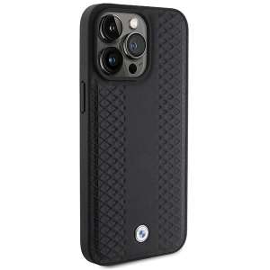Kup Case BMW BMHCP15X22RFGK Apple iPhone 15 Pro Max Leder Diamantmuster schwarz/black - BMW559 - {ean13} - Sklep Home Screen