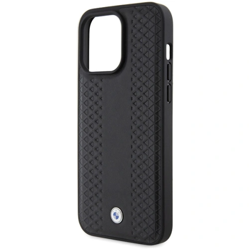 Kup Case BMW BMHCP15X22RFGK Apple iPhone 15 Pro Max Leder Diamantmuster schwarz/black - BMW559 - {ean13} - Sklep Home Screen