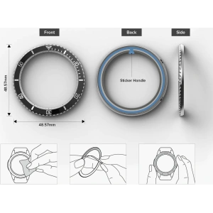 Kup Nakładka Ringke Bezel Styling 47-80 Samsung Galaxy Watch 6 Classic 47mm Stainless Silver - RGK1906 - {ean13} - Sklep Home Screen