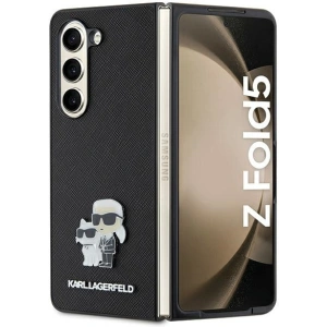 Buy Karl Lagerfeld KLHCZFD5SAKCNPK Samsung Galaxy Z Fold5 hardcase Saffiano Karl&Choupette Pin black - KLD1776 - {ean13} - Home Screen Store Europe