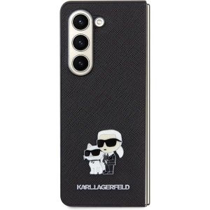 Kup Etui Karl Lagerfeld KLHCZFD5SAKCNPK Samsung Galaxy Z Fold5 kemény tok Saffiano Karl&Choupette Pin fekete/black - KLD1776 - {ean13} - Sklep Home Screen