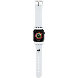 Kup Karl Lagerfeld KLAWLSLCNH Apple Watch 4/5/6/7/SE/8/9/Ultra 44/45/49mm Armband 3D Gummi Choupette Kopf weiß/white - KLD1778 - {ean13} - Sklep Home Screen