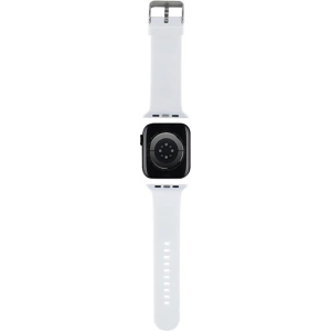 Kup Pasek Karl Lagerfeld KLAWLSLCNH Apple Watch 4/5/6/7/SE/8/9/Ultra 44/45/49mm pásek 3D Rubber Choupette Head bílý/white - KLD1778 - {ean13} - Sklep Home Screen