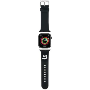 Kup Karl Lagerfeld KLAWLSLCNK Apple Watch 4/5/6/7/SE/8/9/Ultra 44/45/49mm Band 3D Gummi Choupette Kopf schwarz/black - KLD1779 - {ean13} - Sklep Home Screen