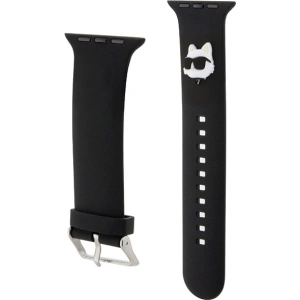 Kup Karl Lagerfeld KLAWLSLCNK Apple Watch 4/5/6/7/SE/8/9/Ultra 44/45/49mm Band 3D Gummi Choupette Kopf schwarz/black - KLD1779 - {ean13} - Sklep Home Screen