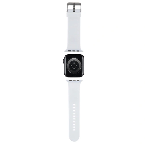 Kup Pásek Karl Lagerfeld KLAWLSLKCNH Apple Watch 4/5/6/7/SE/8/9/Ultra 44/45/49mm pásek 3D guma hlavy Karl&Choupette bílý/white - KLD1780 - {ean13} - Sklep Home Screen