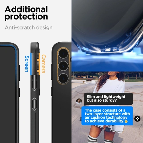 Kup Spigen Samsung Caz Thin Fit Galaxy S23 FE Negru - SPN3192 - {ean13} - Sklep Home Screen