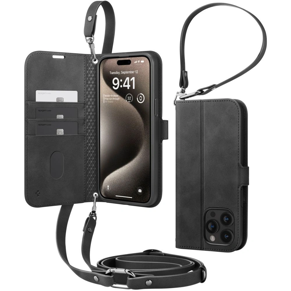 Etui Spigen Wallet S Pro Apple iPhone 15 Pro Black