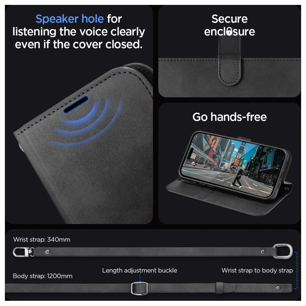 Etui Spigen Wallet S Pro Apple iPhone 15 Pro Black