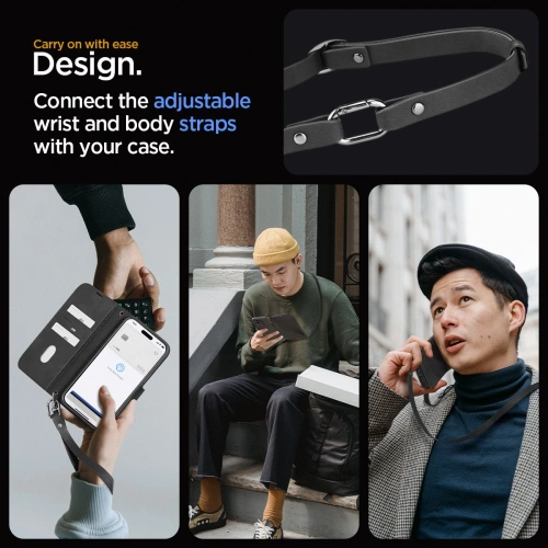 Kup Etui Spigen Wallet S Pro Apple iPhone 15 Pro Max Černé - SPN3194 - {ean13} - Sklep Home Screen