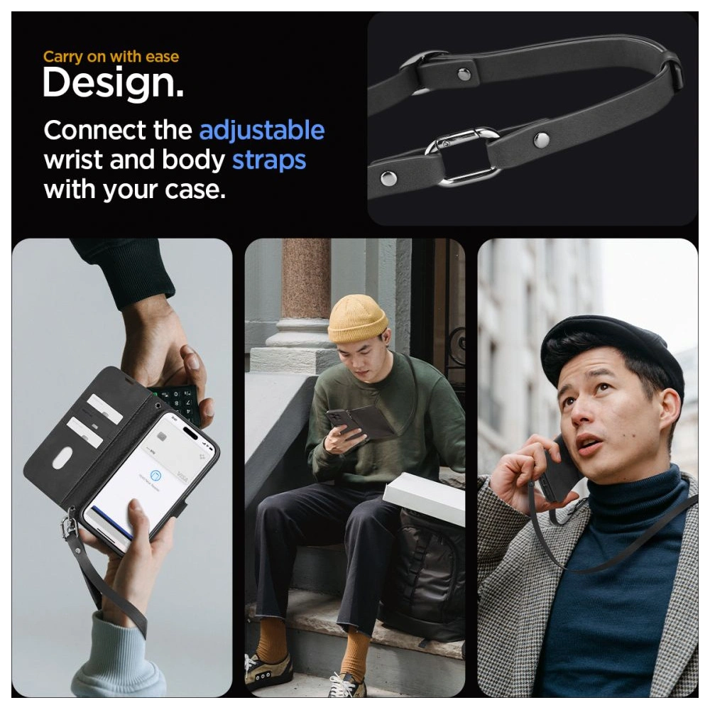 Etui Spigen Wallet S Pro Apple iPhone 15 Pro Max Black