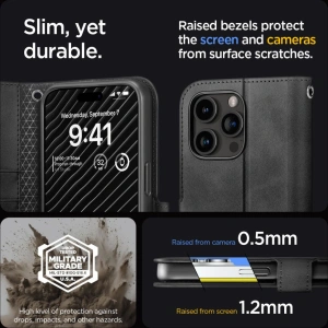 Kup Etui Spigen Wallet S Pro Apple iPhone 15 Pro Max Černé - SPN3194 - {ean13} - Sklep Home Screen