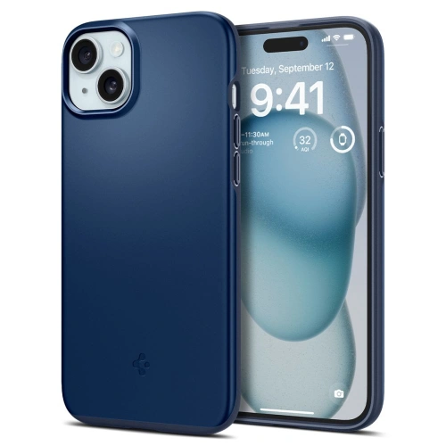 Kup Etui Spigen Thin Fit Apple iPhone 15 námořnická modrá - SPN3195 - {ean13} - Sklep Home Screen