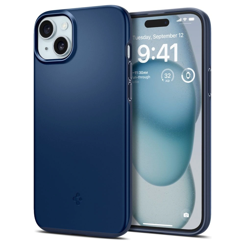 Etui Spigen Thin Fit Apple iPhone 15 Navy Blue