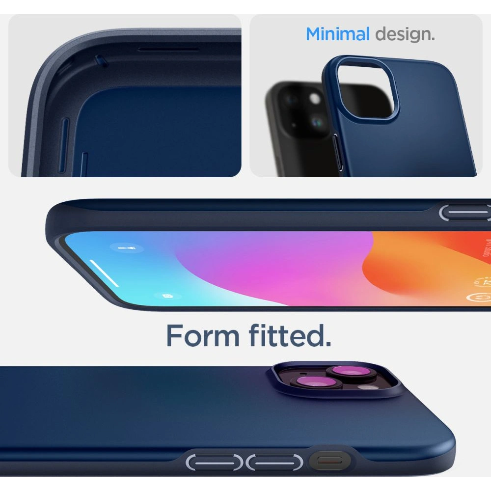 Etui Spigen Thin Fit Apple iPhone 15 Navy Blue