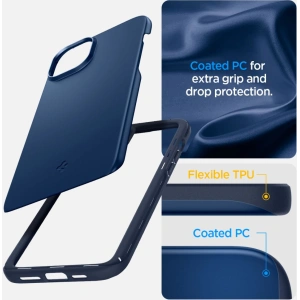 Etui Spigen Thin Fit Apple iPhone 15 Navy Blue
