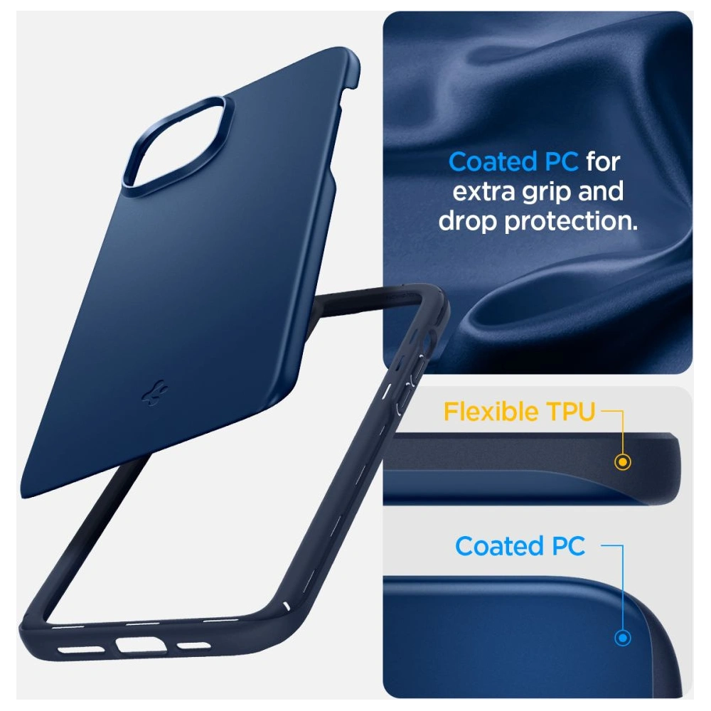 Etui Spigen Thin Fit Apple iPhone 15 Navy Blue