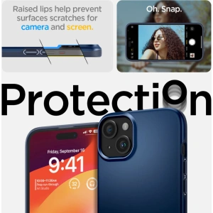 Etui Spigen Thin Fit Apple iPhone 15 Navy Blue