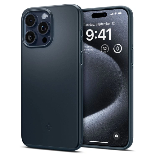 Kup Etui Spigen Thin Fit Apple iPhone 15 Pro Metal Slate - SPN3199 - {ean13} - Sklep Home Screen