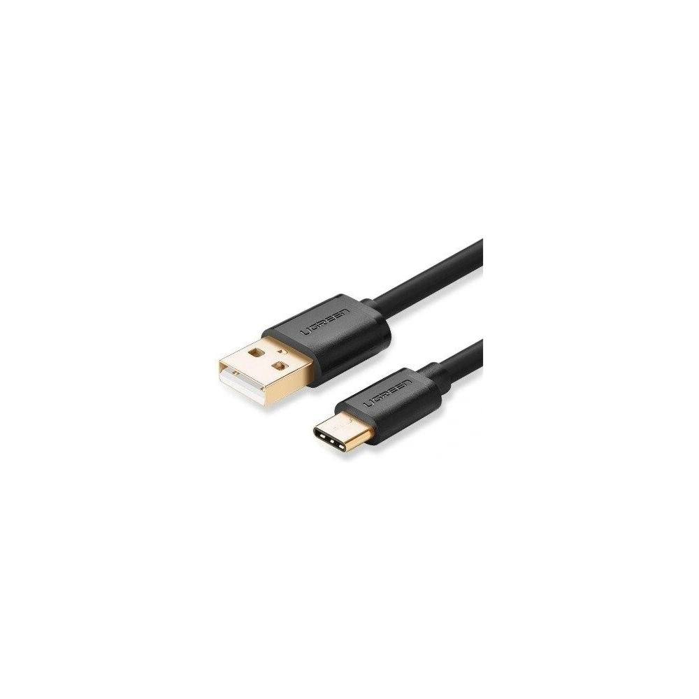 Pozłacany kabel USB-C UGREEN 2m czarny