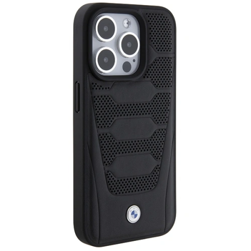 Kup Case BMW BMHCP15X22RPSK Apple iPhone 15 Pro Max Lederbezug Muster schwarz/black - BMW560 - {ean13} - Sklep Home Screen