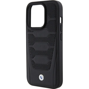 Kup Etui BMW BMHCP15X22RPSK Apple iPhone 15 Pro Max Leather Seats Pattern czarny/black - BMW560 - {ean13} - Sklep Home Screen