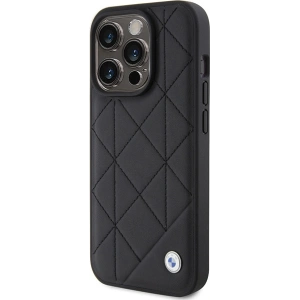 Kup Case BMW BMHCP15X22RQDK Apple iPhone 15 Pro Max Leder gepolstert schwarz/black - BMW561 - {ean13} - Sklep Home Screen