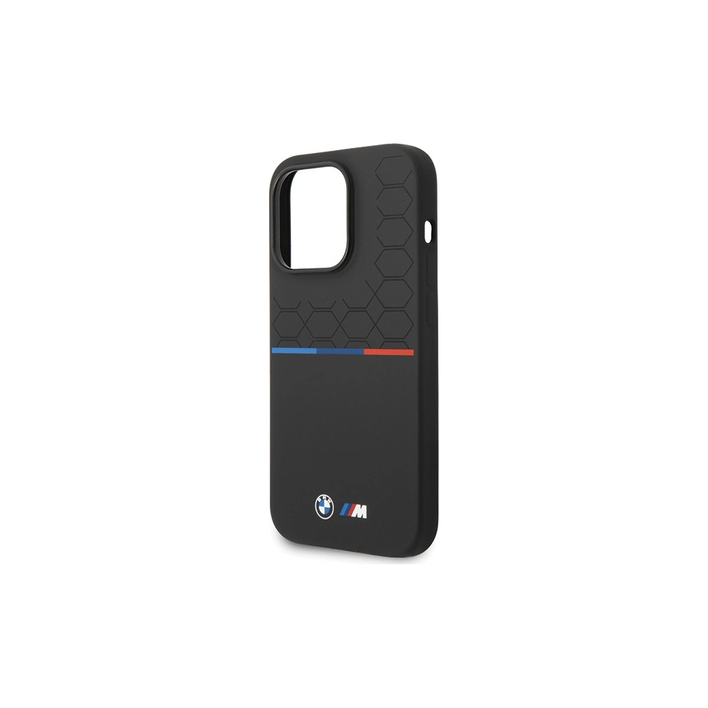 Etui BMW BMHCP15X22SMPK Apple iPhone 15 Pro Max Silicone Pattern czarny/black