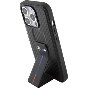 Buy BMW BMHCP15XGSPCCK Apple iPhone 15 Pro Max hardcase Grip Stand Smooth & Carbon black - BMW564 - {ean13} - Home Screen Store Europe