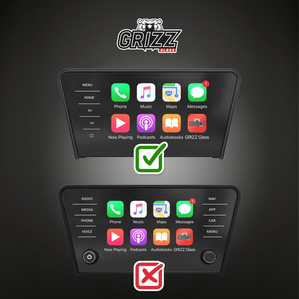 Folia matowa GrizzGlass CarDisplay Protection do Skoda Superb 3 9,2" Columbus [2w1]