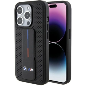 Kup Etui BMW BMHCP15XGSPPRK Apple iPhone 15 Pro Max hardcase Grip Stand Smooth & Perforated černý/black - BMW565 - {ean13} - Sklep Home Screen
