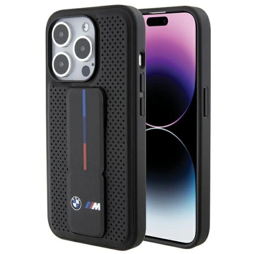 Kup Etui BMW BMHCP15XGSPPRK Apple iPhone 15 Pro Max hardcase Grip Stand Smooth & Perforated černý/black - BMW565 - {ean13} - Sklep Home Screen