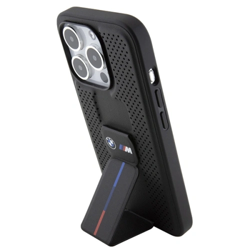 Kup Etui BMW BMHCP15XGSPPRK Apple iPhone 15 Pro Max hardcase Grip Stand Smooth & Perforated černý/black - BMW565 - {ean13} - Sklep Home Screen