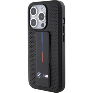 Kup Case BMW BMHCP15XGSPPRK Apple iPhone 15 Pro Max Hardcase Grip Stand Smooth & Perforated schwarz/black - BMW565 - {ean13} - Sklep Home Screen
