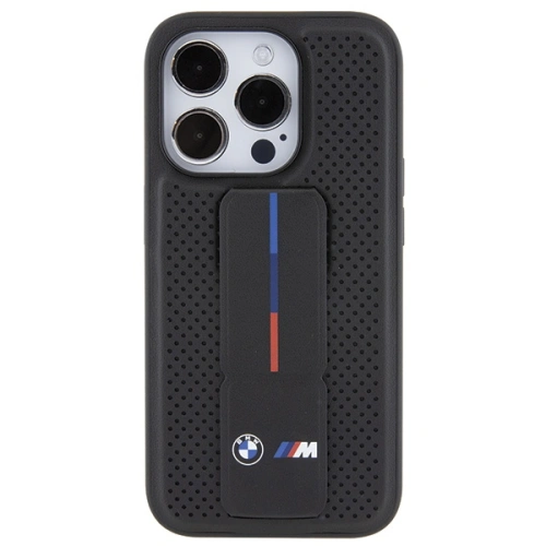 Kup Etui BMW BMHCP15XGSPPRK Apple iPhone 15 Pro Max hardcase Grip Stand Smooth & Perforated czarny/black - BMW565 - {ean13} - Sklep Home Screen