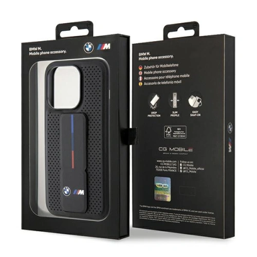 Kup Etui BMW BMHCP15XGSPPRK Apple iPhone 15 Pro Max hardcase Grip Stand Smooth & Perforated černý/black - BMW565 - {ean13} - Sklep Home Screen