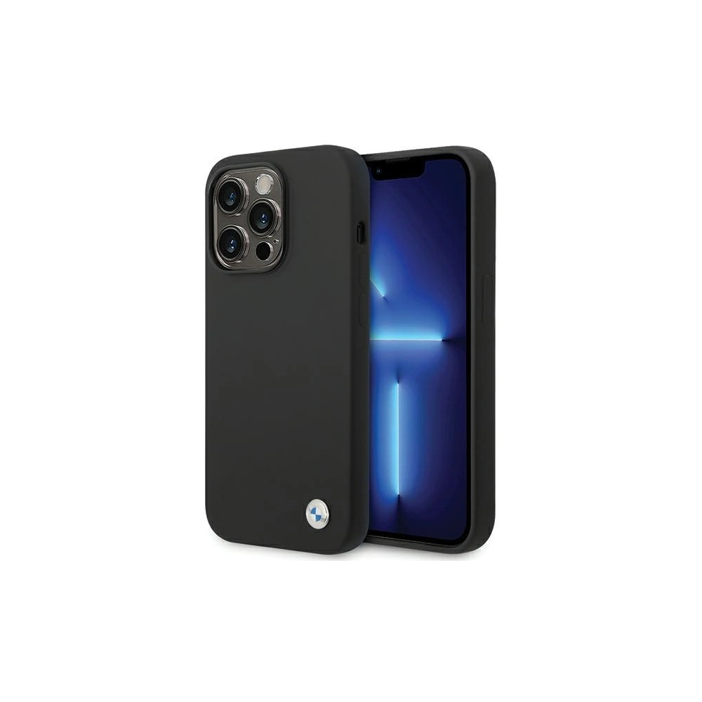 Etui BMW BMHCP15XSILBK Apple iPhone 15 Pro Max Silicone Metal Logo czarny/black
