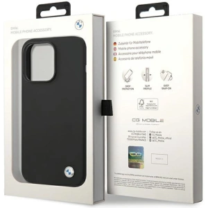Kup Case BMW BMHCP15XSILBK Apple iPhone 15 Pro Max Silikon Metall-Logo schwarz/black - BMW566 - {ean13} - Sklep Home Screen