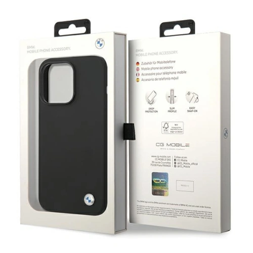 Kup Etui BMW BMHCP15XSILBK Apple iPhone 15 Pro Max Silicone Metal Logo černý/black - BMW566 - {ean13} - Sklep Home Screen