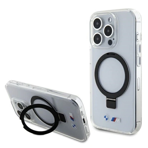 Kup BMW Apple Carcasă BMHMP15LURST iPhone 15 Pro hardcase Ring Stand M Collection MagSafe transparent/clear - BMW570 - {ean13} - Sklep Home Screen