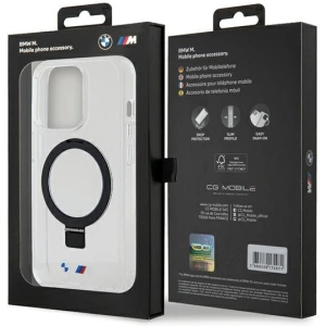 Etui BMW BMHMP15LURST Apple iPhone 15 Pro hardcase Ring Stand M Collection MagSafe przeźroczysty/clear