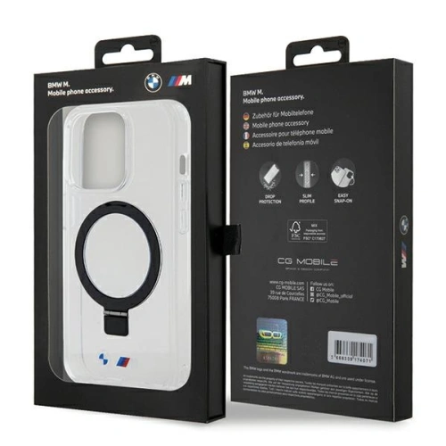Kup BMW Apple Carcasă BMHMP15LURST iPhone 15 Pro hardcase Ring Stand M Collection MagSafe transparent/clear - BMW570 - {ean13} - Sklep Home Screen