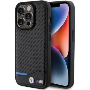 Kup Case BMW BMHMP15X22NBCK Apple iPhone 15 Pro Max Hartschale Leder Carbon MagSafe schwarz/black - BMW571 - {ean13} - Sklep Home Screen