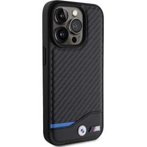 Kup Etui BMW BMHMP15X22NBCK Apple iPhone 15 Pro Max hardcase Leather Carbon MagSafe černý/black - BMW571 - {ean13} - Sklep Home Screen