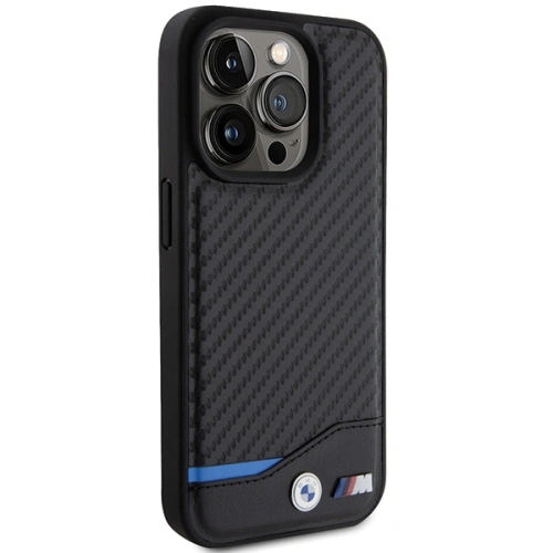Kup Case BMW BMHMP15X22NBCK Apple iPhone 15 Pro Max Hartschale Leder Carbon MagSafe schwarz/black - BMW571 - {ean13} - Sklep Home Screen