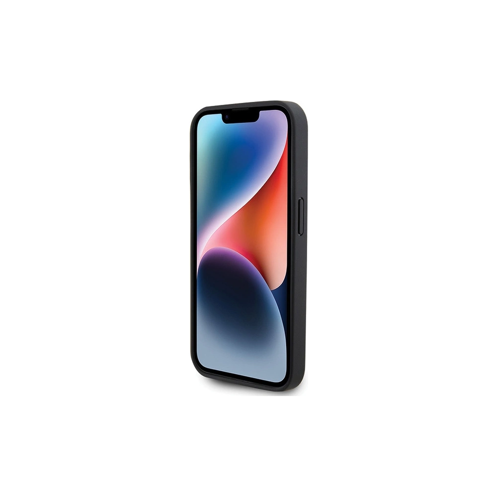 Etui BMW BMHMP15X22NBCK Apple iPhone 15 Pro Max hardcase Leather Carbon MagSafe czarny/black