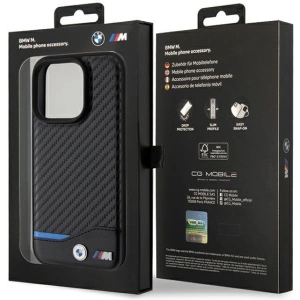 Kup Case BMW BMHMP15X22NBCK Apple iPhone 15 Pro Max Hartschale Leder Carbon MagSafe schwarz/black - BMW571 - {ean13} - Sklep Home Screen